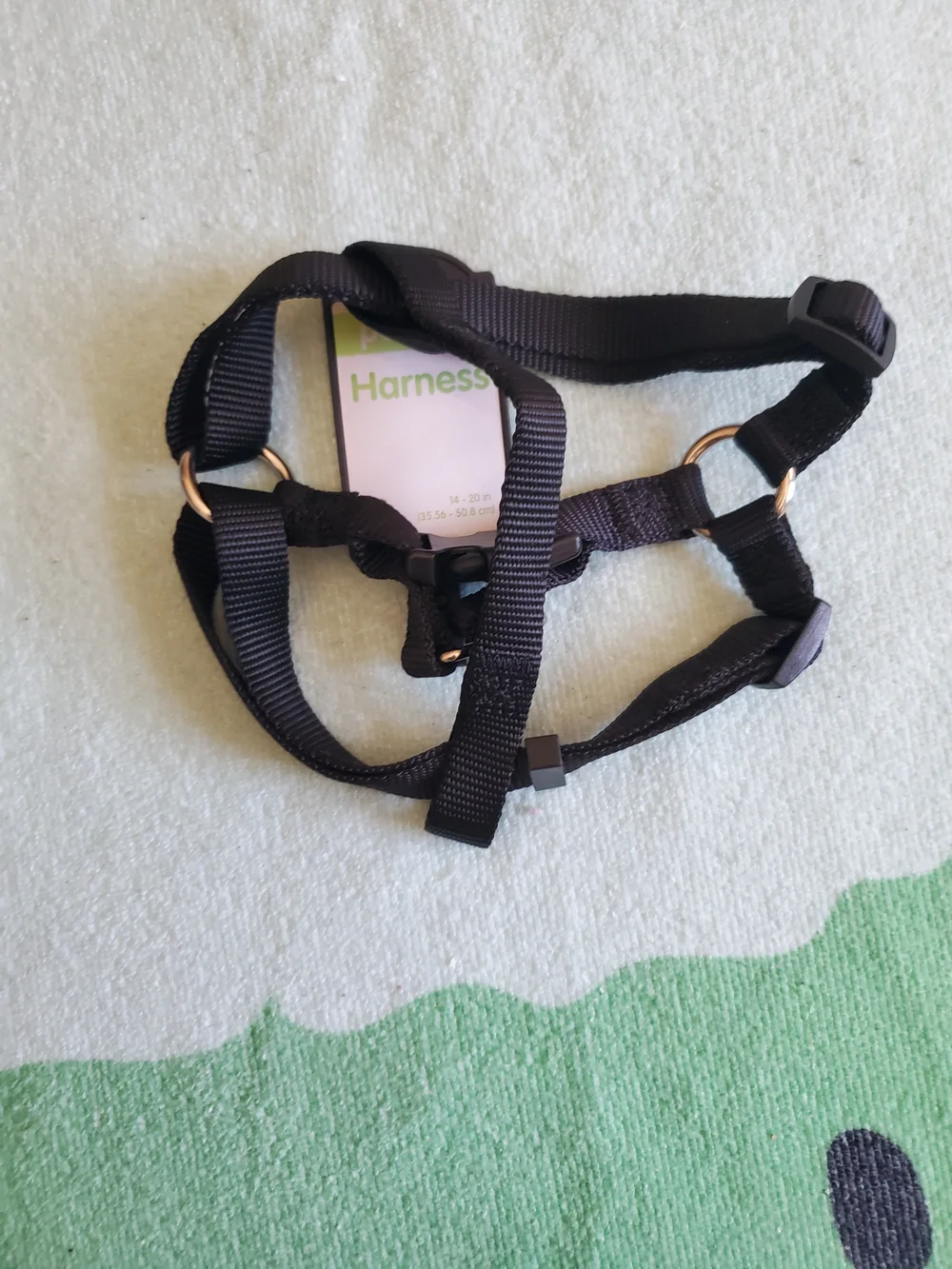 Small Black Dog Harness - Adjustable Comfort Harness